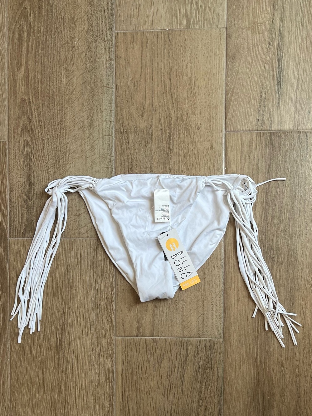 Billabong Sammy White Fringe Bikini Bottom NWT
